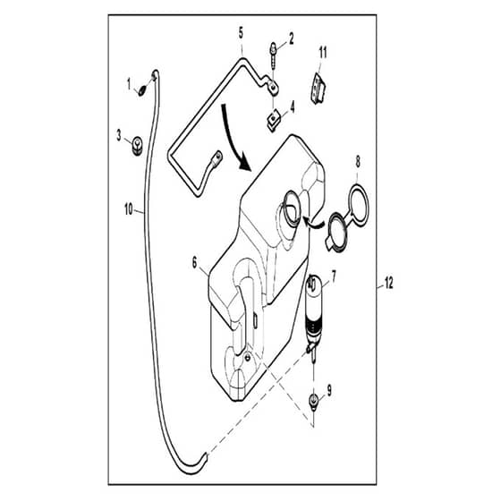 John Deere XUV835E - PC13094 - Reservoir - ST905146