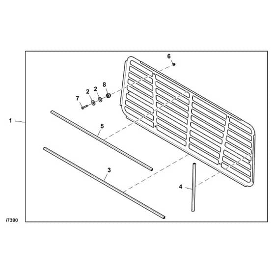 John Deere XUV835E - PC13094 - Rear Panel - ST905190