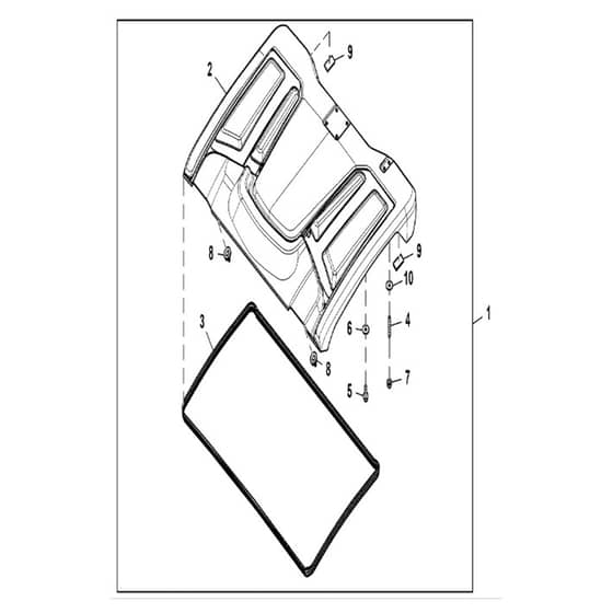 John Deere XUV835E - PC13094 - Roof Kit - ST907615