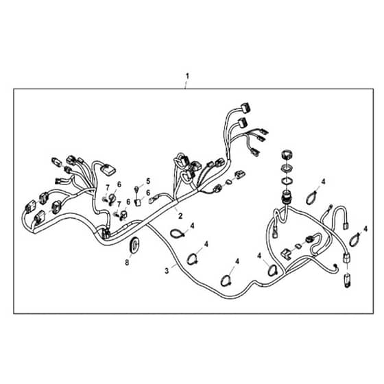 John Deere XUV835E - PC13094 - Attachment Wiring (1/3) - ST910944