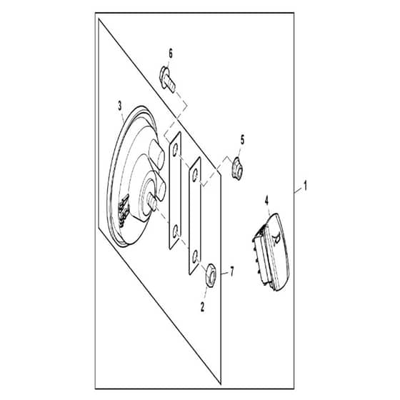 John Deere XUV835E - PC13094 - Horn Kit - ST924184