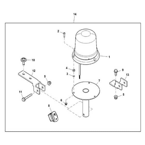 John Deere XUV835E - PC13094 - Beacon Light - ST924186