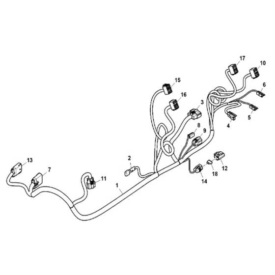 John Deere XUV835E - PC13094 - Attachment Wiring (3/3) - ST950386