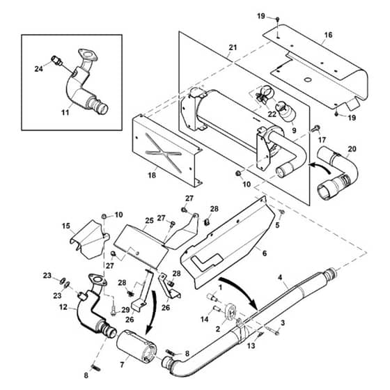 John Deere XUV835E - PC16094 - Muffler - ST1002199
