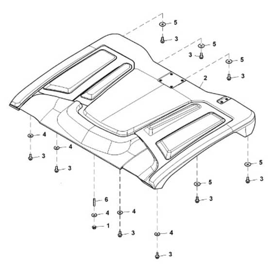 John Deere XUV835E - PC16094 - Roof - ST1003263