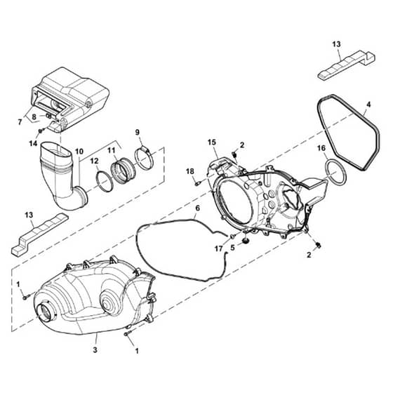 John Deere XUV835E - PC16094 - Clutch Housing - ST1003285