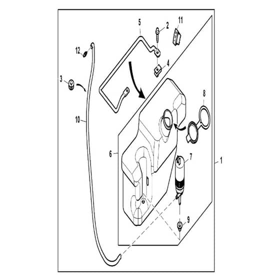 John Deere XUV835E - PC16094 - Reservoir - ST1024923
