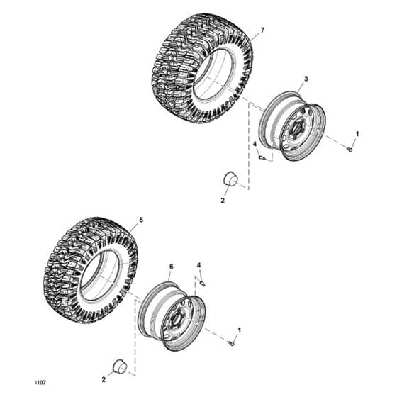 John Deere XUV835E - PC16094 - Wheels (050001 - ) - ST1031915