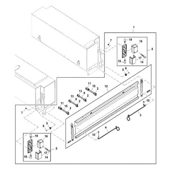 John Deere XUV835E - PC16094 - Tailgate Kit - ST927368