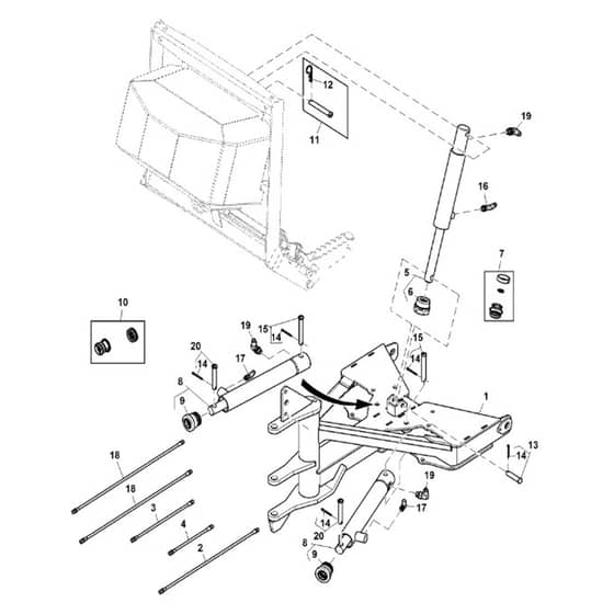 John Deere XUV835M - PC13095 - T-Frame / - ST869037