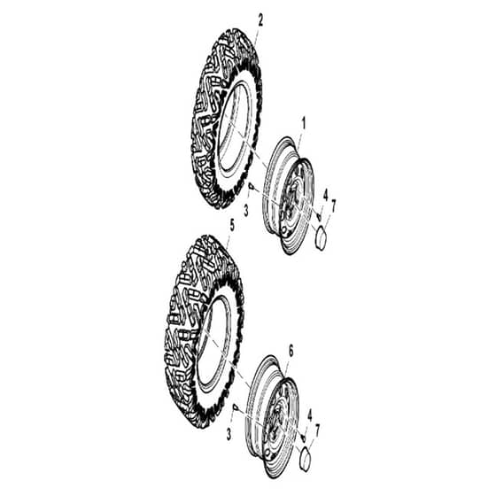 John Deere XUV835M - PC13095 - Wheels - ST893477