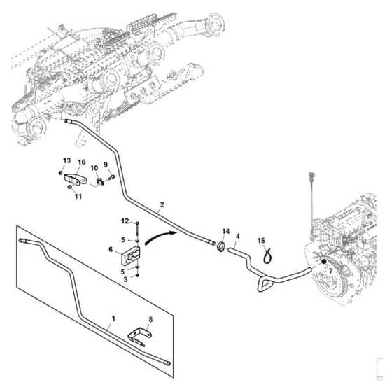 John Deere XUV835M - PC13095 - Heater Lines - ST896873