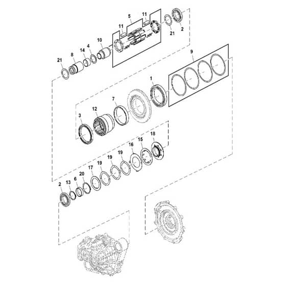 John Deere XUV835M - PC13095 - Clutch - ST902774