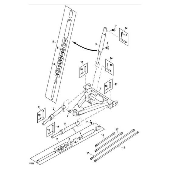 John Deere XUV835M - PC13095 - Frame - ST918917