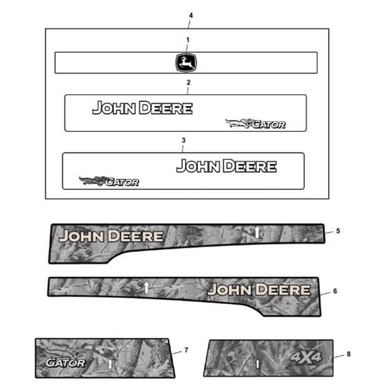 John Deere XUV835M - PC13095 - Labels Kit - ST927022