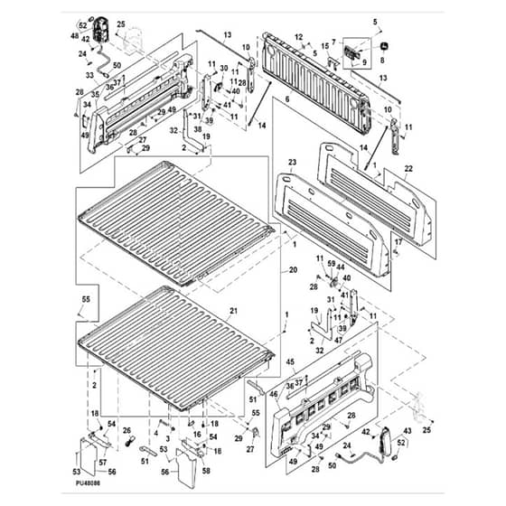 John Deere XUV835M - PC13095 - Cargo Box - ST930289