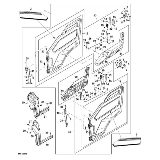 John Deere XUV835M - PC13095 - Door Kit - ST976534