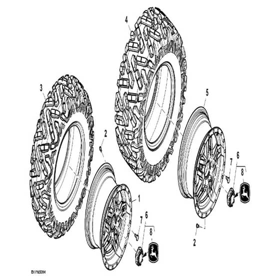 John Deere XUV835M - PC16082 - Wheels - ST1003121