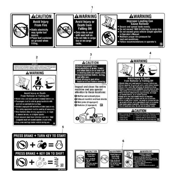 John Deere XUV835M - PC16082 - Labels - ST1003674