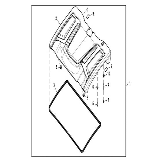 John Deere XUV835M - PC16082 - Roof Kit - ST907615