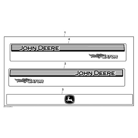 John Deere XUV835M - PC16082 - Labels Kit - ST927152