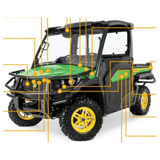 John Deere XUV835M S.N. -040000 Gator - Quick Reference Guide
