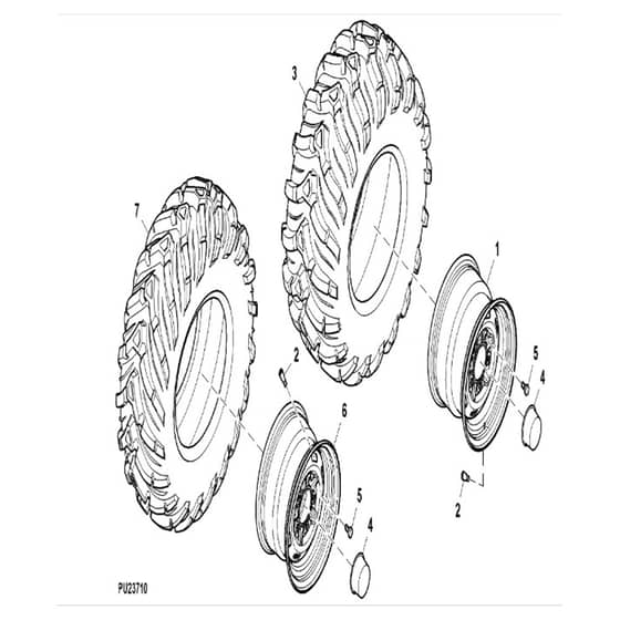 John Deere XUV835R - PC13096 - Wheels - ST901775
