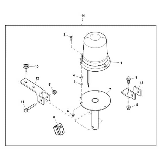 John Deere XUV835R - PC13096 - Beacon Light - ST924186