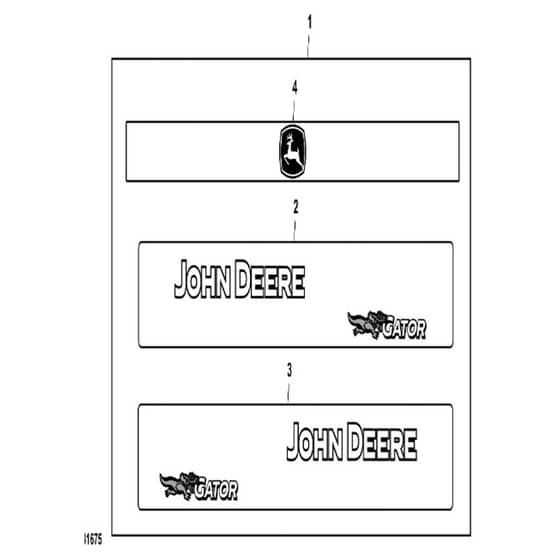 John Deere XUV835R - PC13096 - Labels Kit - ST927021