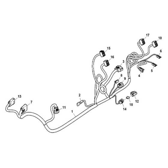 John Deere XUV835R - PC13096 - Attachment Wiring (3/3) - ST950386