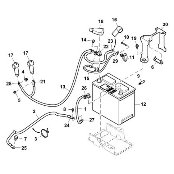 John Deere XUV835R - PC13096 - Battery - ST968180