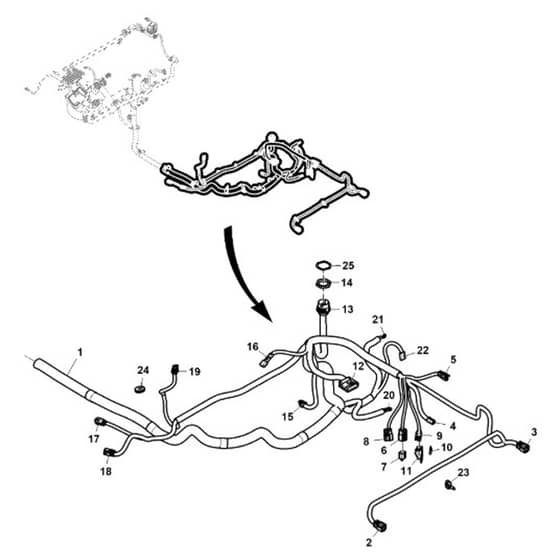 John Deere XUV835R - PC16091 - Chassis Wiring (1/5) - ST1002735