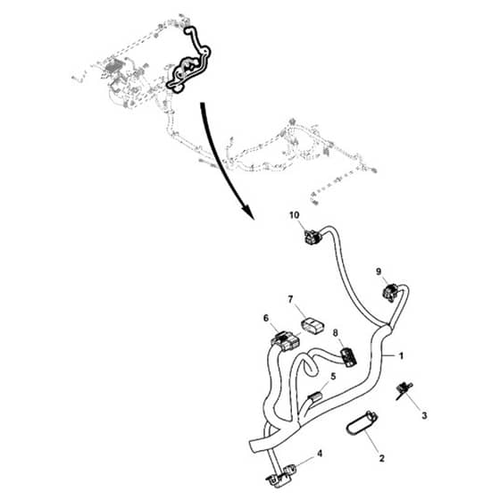 John Deere XUV835R - PC16091 - Chassis Wiring (2/5) - ST1002737