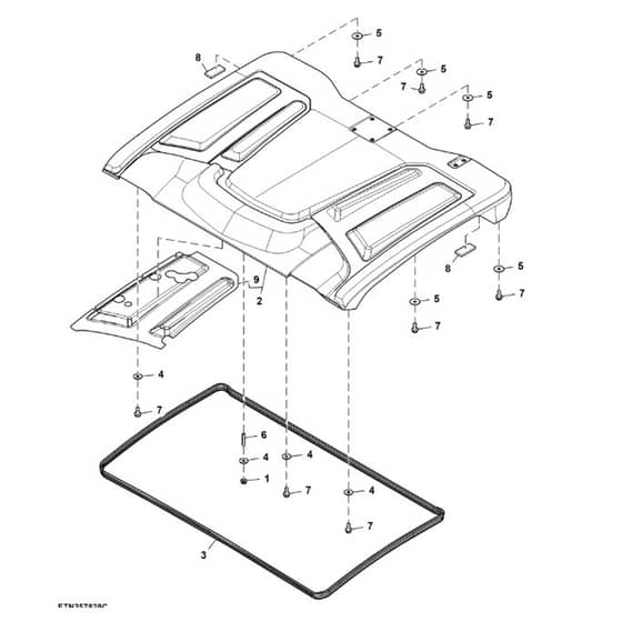 John Deere XUV835R - PC16091 - Roof - ST1002879