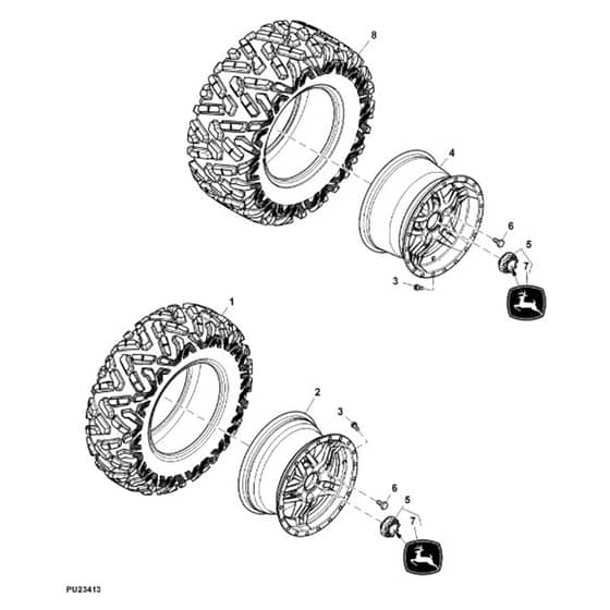 John Deere XUV835R - PC16091 - Wheels - ST1003116