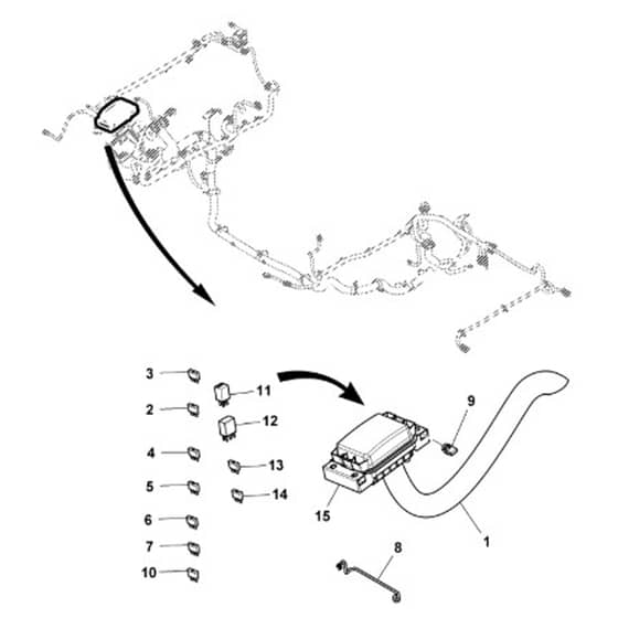 John Deere XUV835R - PC16091 - Chassis Wiring (4/5) - ST1003920