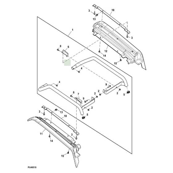 John Deere XUV835R - PC16091 - Cargo Box - ST1005188