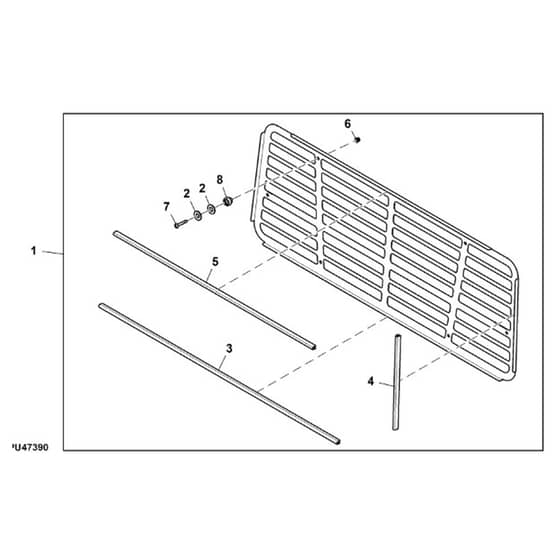 John Deere XUV835R - PC16091 - Rear Panel - ST905190