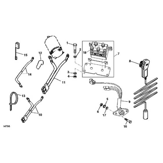John Deere XUV850D - PC9619 - Wiring Harness - ST486915