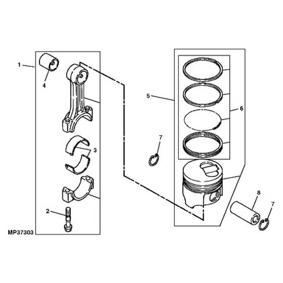 John Deere XUV850D - PC9619 - Connecting Rod - ST562911