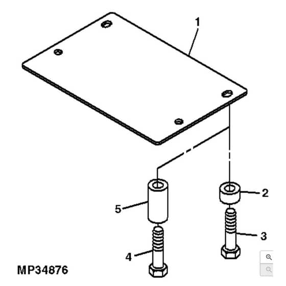 John Deere XUV850D - PC9619 - Seat Platform - ST563025