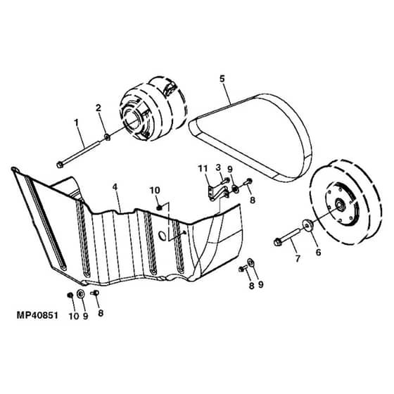 John Deere XUV850D - PC9619 - Clutch Housing - ST565189