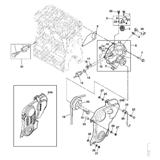 John Deere XUV855D - PC9959 - Water Pump - ST562920