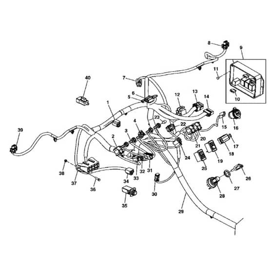 John Deere XUV855D - PC9959 - Chassis Wiring ( - 060000) - ST562937