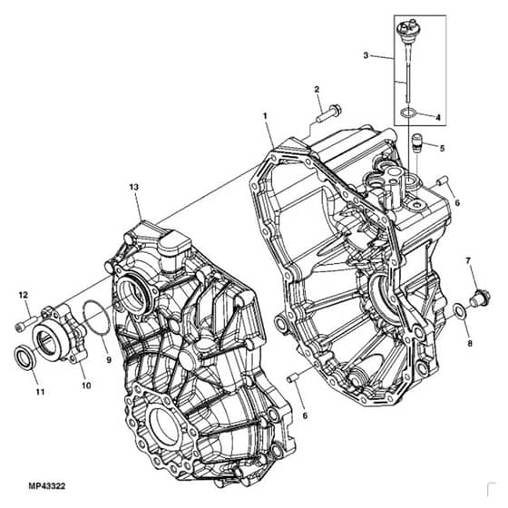 John Deere XUV855D - PC9959 - Transaxle Housing - ST562953