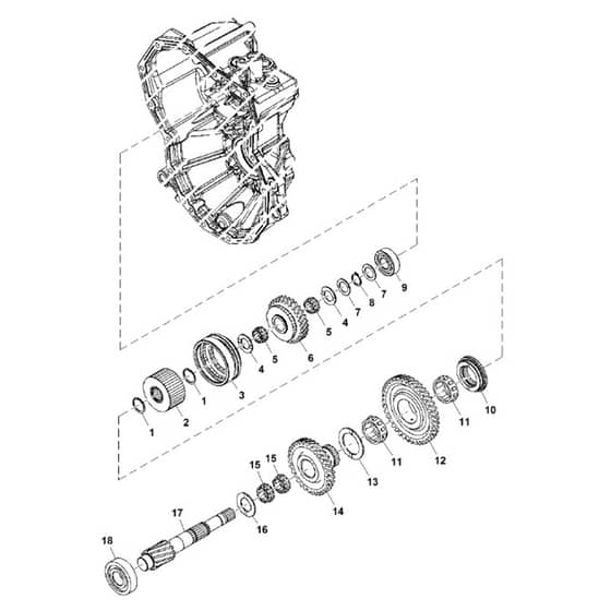 John Deere XUV855D - PC9959 - Reduction Shaft - ST562956