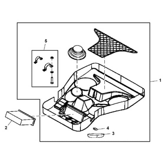 John Deere XUV855D - PC9959 - Stereo Mounting - ST563013