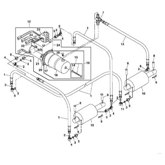 John Deere XUV855D - PC9959 - Hydraulic Pump - ST563075