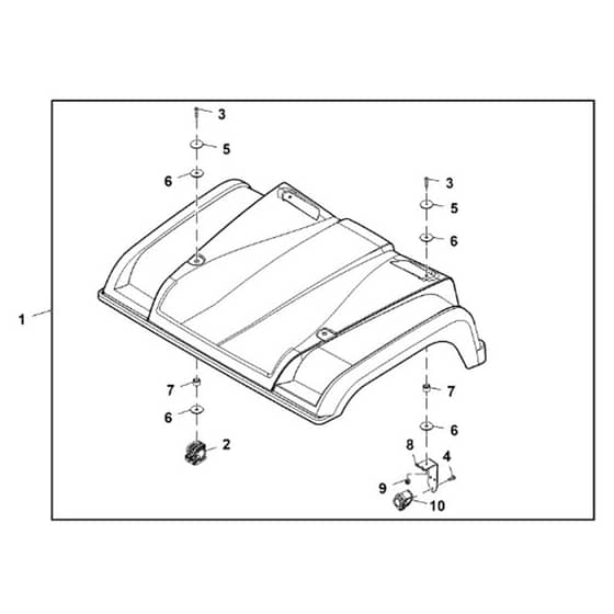 John Deere XUV855D - PC9959 - Occupant Protective (060001 - ) - ST737533
