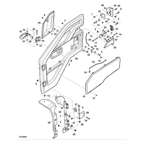 John Deere XUV855D - PC9959 - Doors (080001 - ) - ST766374